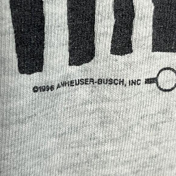 Elephant Red Brew Anheuser Busch Beer Vintage Tank Top Mens XL Gray Graphic RARE - Picture 5 of 9